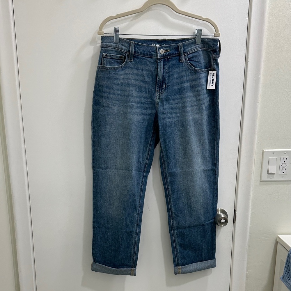 Old navy mid rise jeans wow boyfriend short